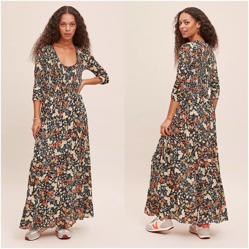 Anthropologie Maeve Omya Maxi Dress XS